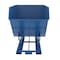 Vestil Narrow Self-Dumping Steel Hopper 3 Cubic Yard 6000 lb Blue D-300-HD-NA - alternate 2
